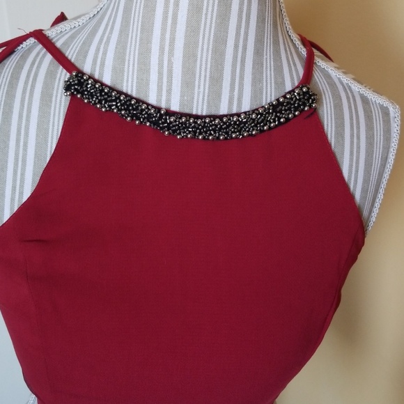 Halter top , back zipper sz M - Picture 5 of 7
